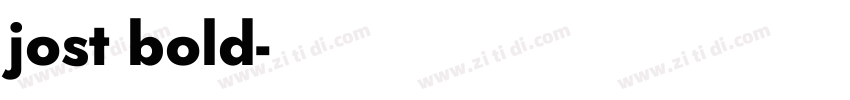 jost bold字体转换